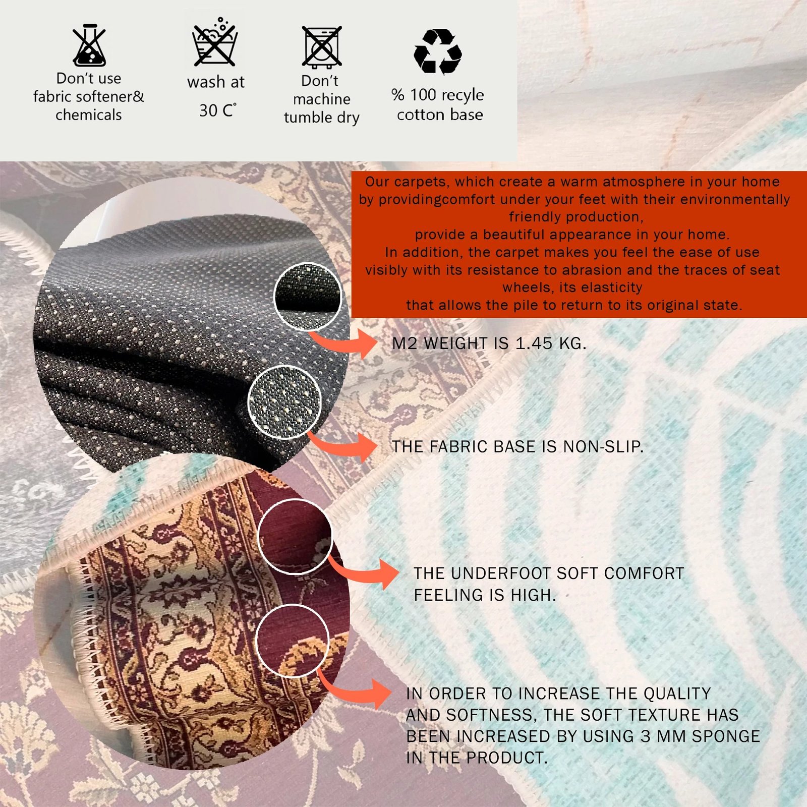 Qilim multikolor Conceptum Hypnose, 50x80cm, Woobtny0307