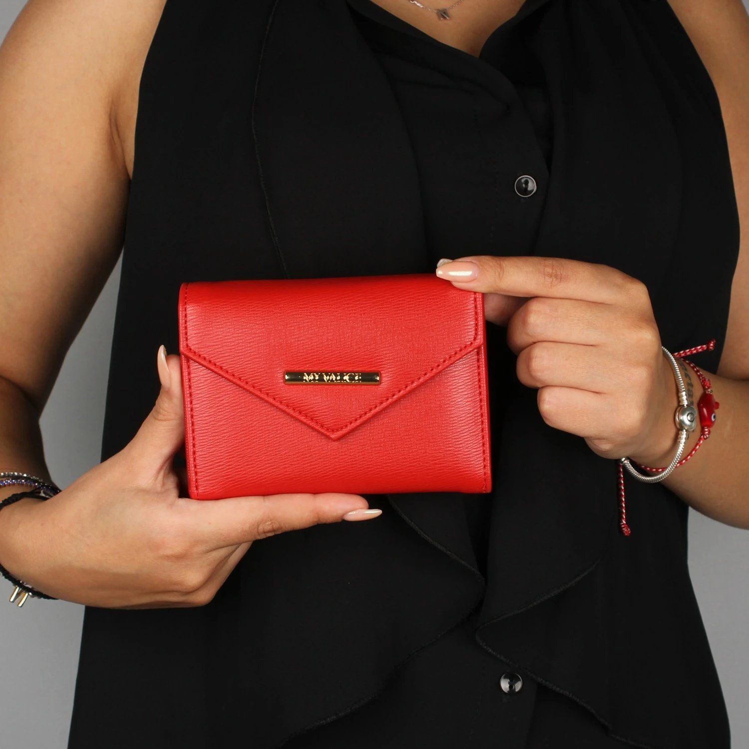 Portofol lëkure, ngjyrë e kuqe, Zoozie Bags 1388