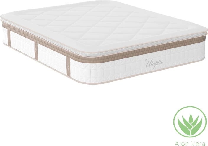 Dyshek me susta xhepi Utopia, shtresë sipërme Aloe Vera, 30-32cm, 140x200cm