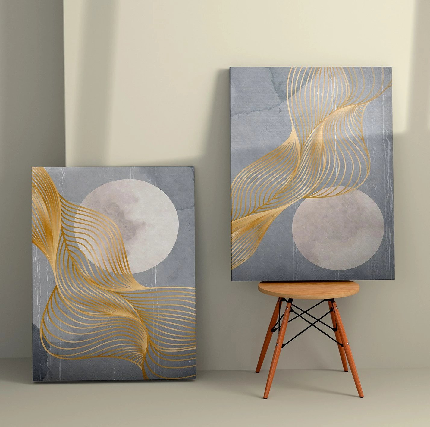 Pikturë dekorative në kanavacë (2 copë), Wallity, 2KNV4276, 50x70cm