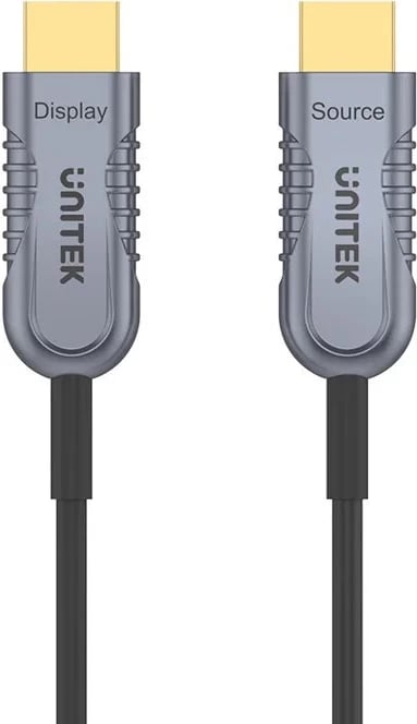 Kabllo HDMI Unitek, për meshkuj e femra, e zezë-argjendtë