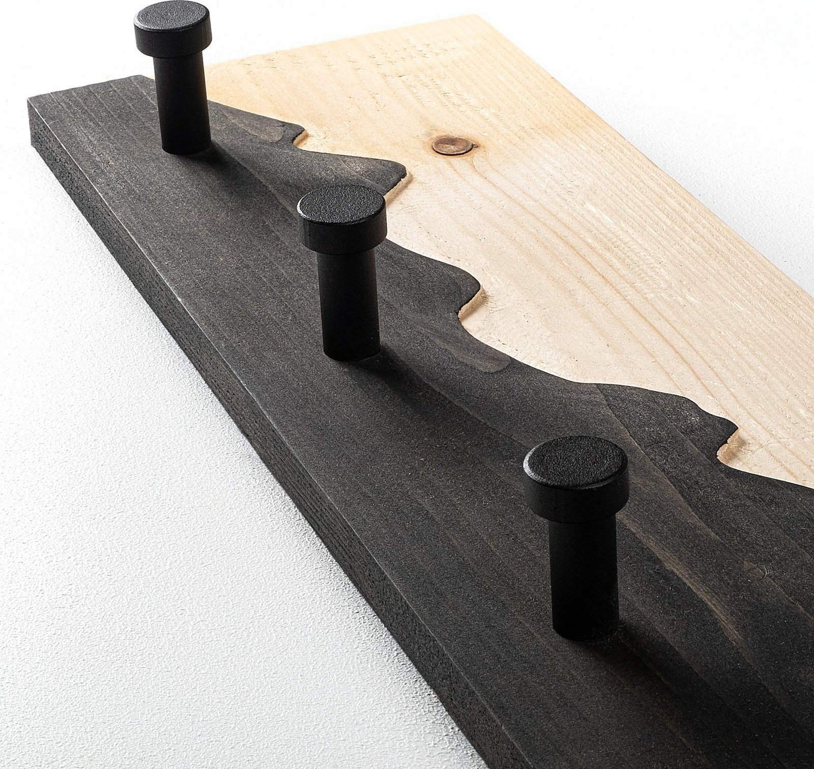 Varëse muri prej druri Wallity, Mountain 3, natyrale/zezë