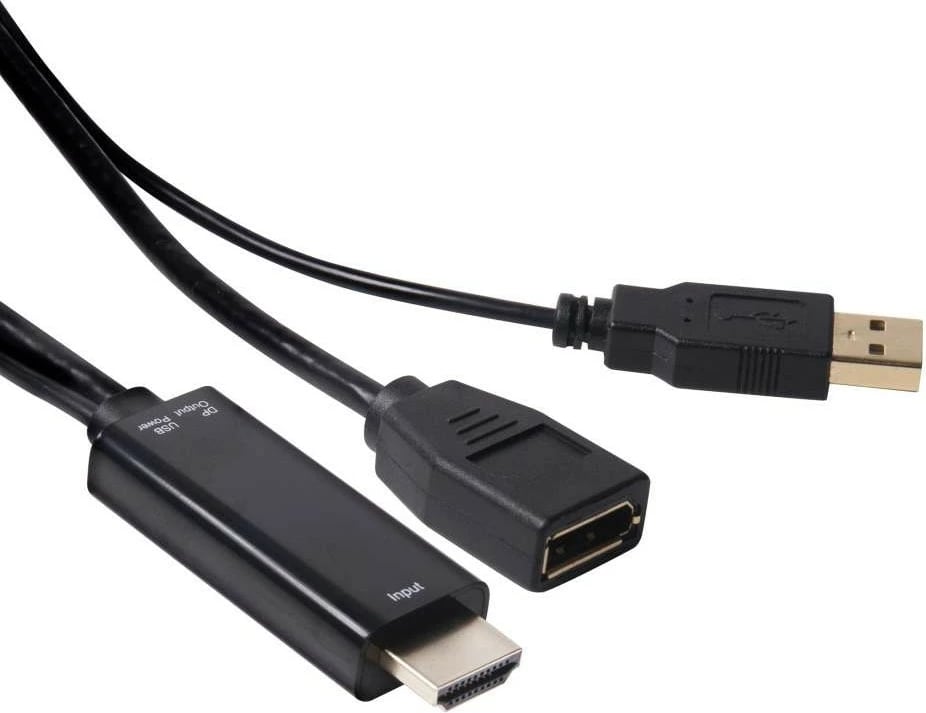 Adapter HDMI në DisplayPort Club3D, 0.18m, 4K, i zi