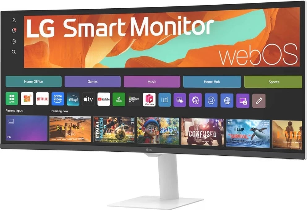 Monitor LG 34U601SA-W, 34 inch, UWQHD, WebOS, i bardhë