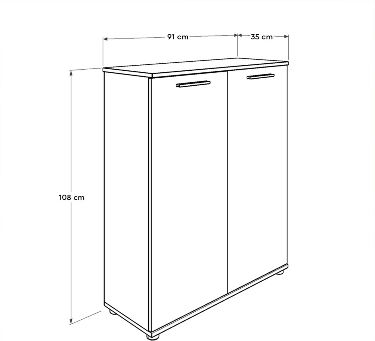 Dollap për këpuca Hanah Home, Adr-520-Bb-1, i bardhë