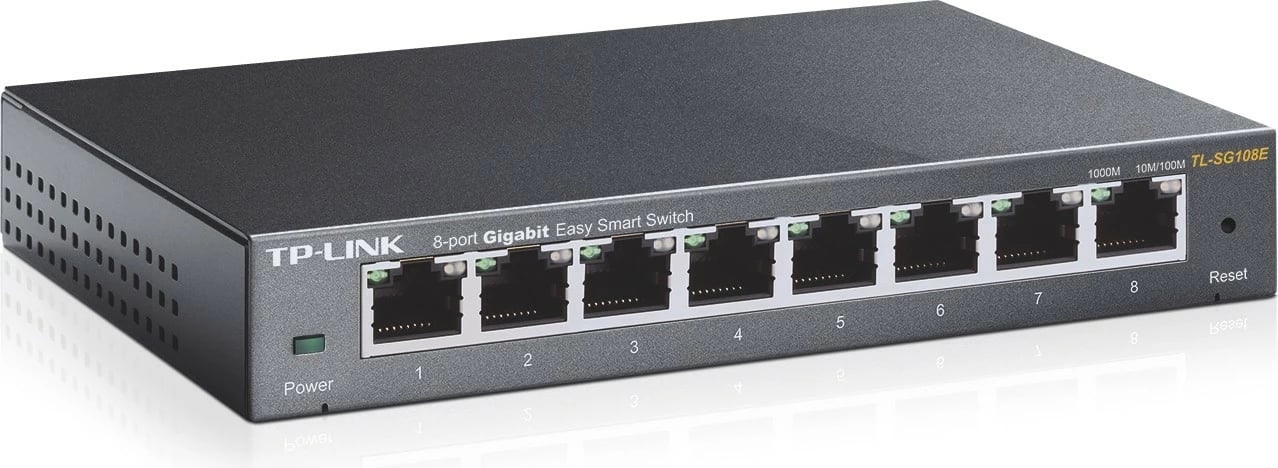 Switch TP-LINK TL-SG108E, 8 porta, Gigabit, Slim