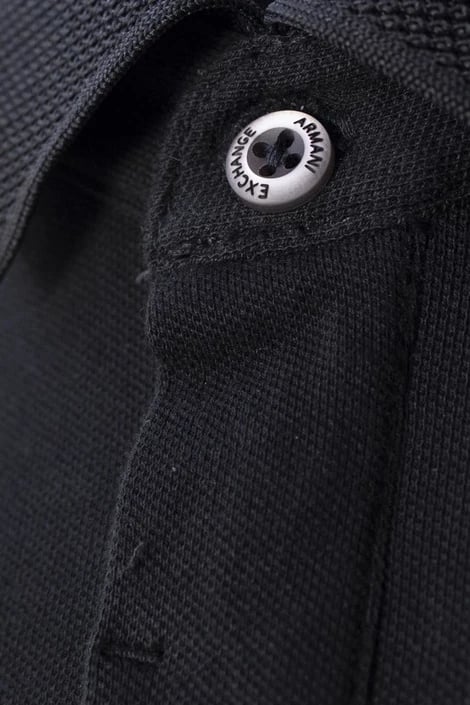 Bluzë polo për meshkuj Armani Exchange, e zezë