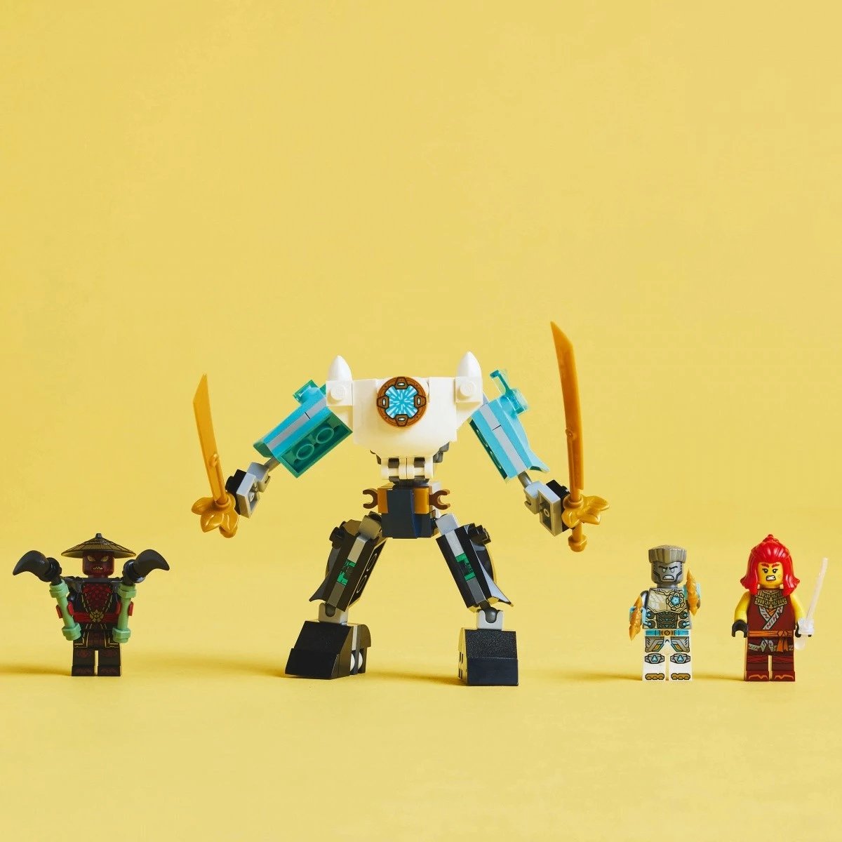 Set LEGO Ninjago Zane's Battle Armor Mech 71827, 92 pjesë, për fëmijë