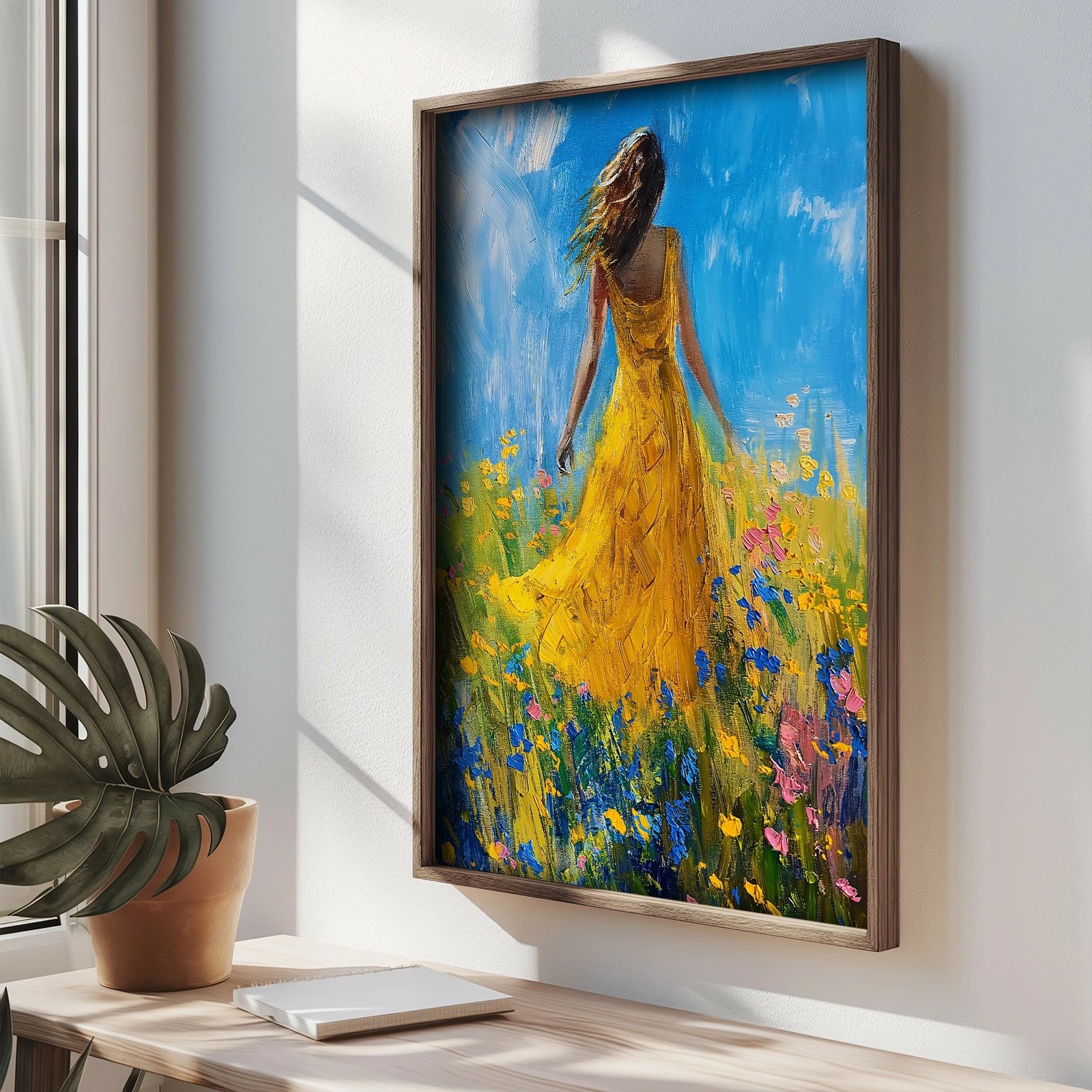 Pikturë dekorative me kornizë, MDF, Wallity, TUN099-XL, shumëngjyrëshe, 50x70x3.5cm