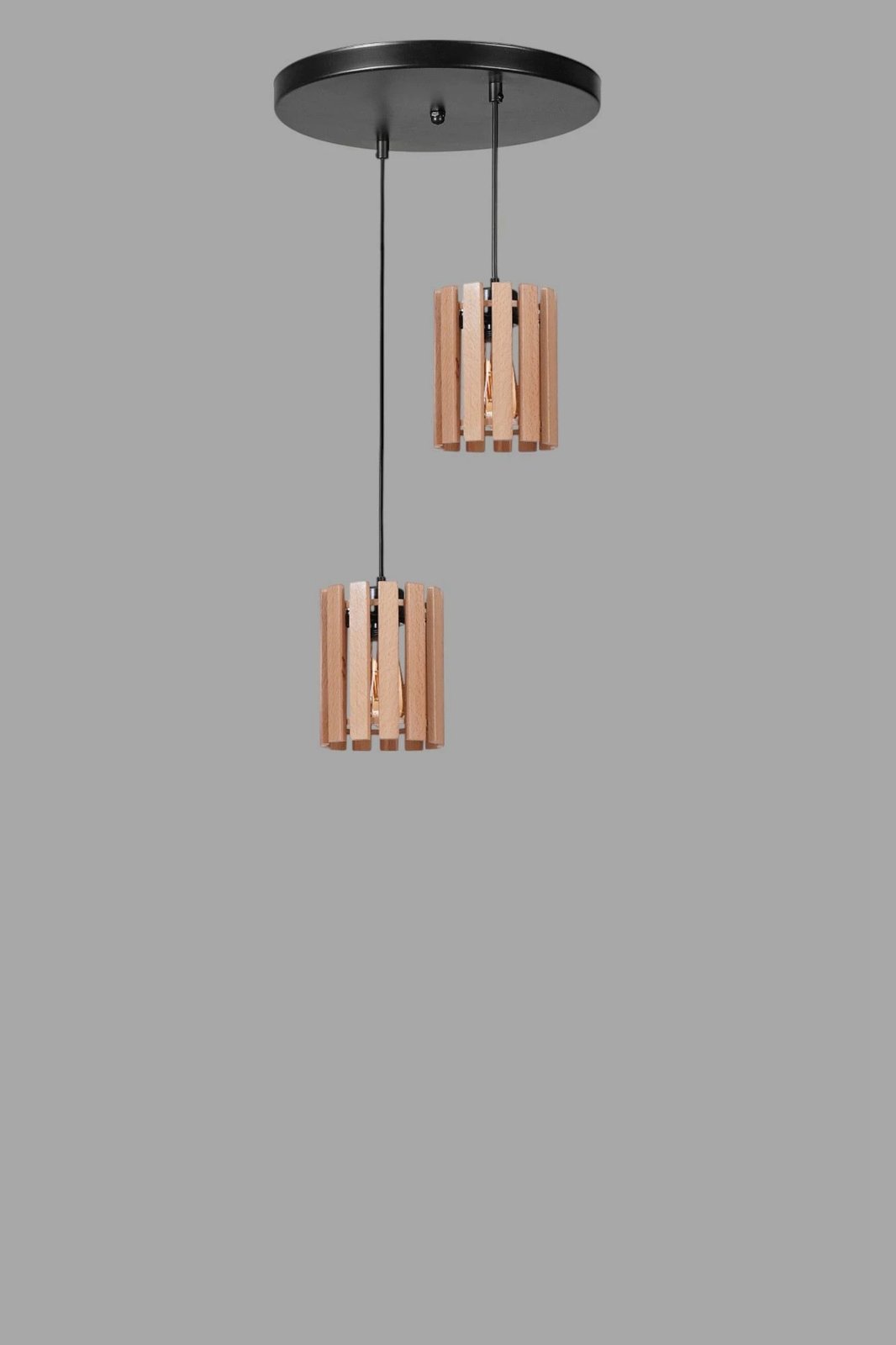 Llambë tavani Opviq, ngjyrë lisi dhe e zezë, 9075-2