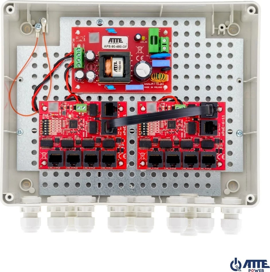 Switch ATTE IP-9-11-L2, 10 porta, PoE, për jashtë