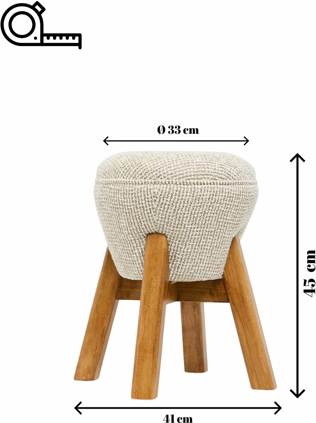 Tufet Hermod, krem dhe arre, Atelier del Sofa