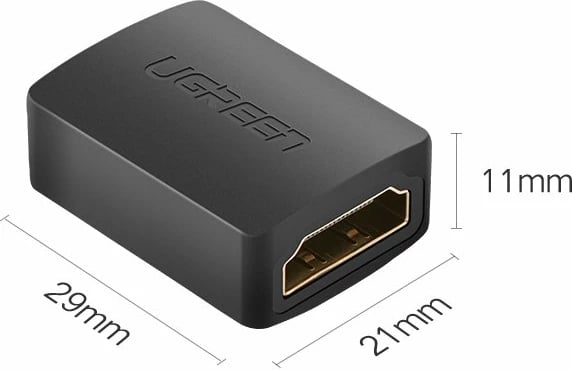 Adapter HDMI Ugreen 20107, femër, e zezë