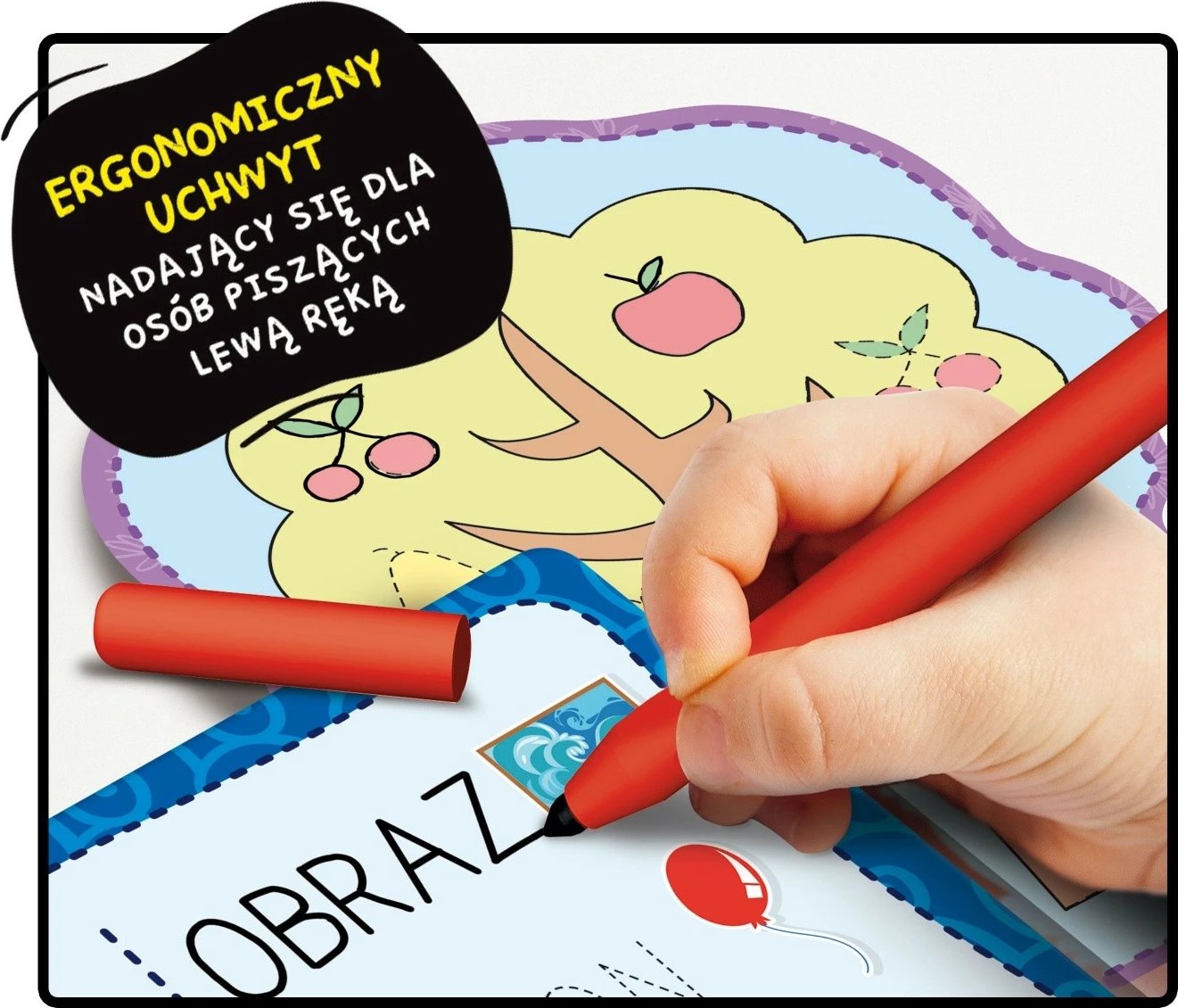 set edukativ shkrimi, Lisciani 304-PL97081, stilolaps ergonomik, 18 tabela, 3+