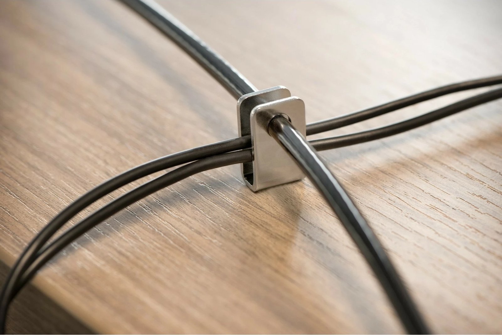 Set sigurie Kensington Desktop & Peripherals Locking Kit 2.0, 2.44m, çelës, karbon çelik, zi/argjend