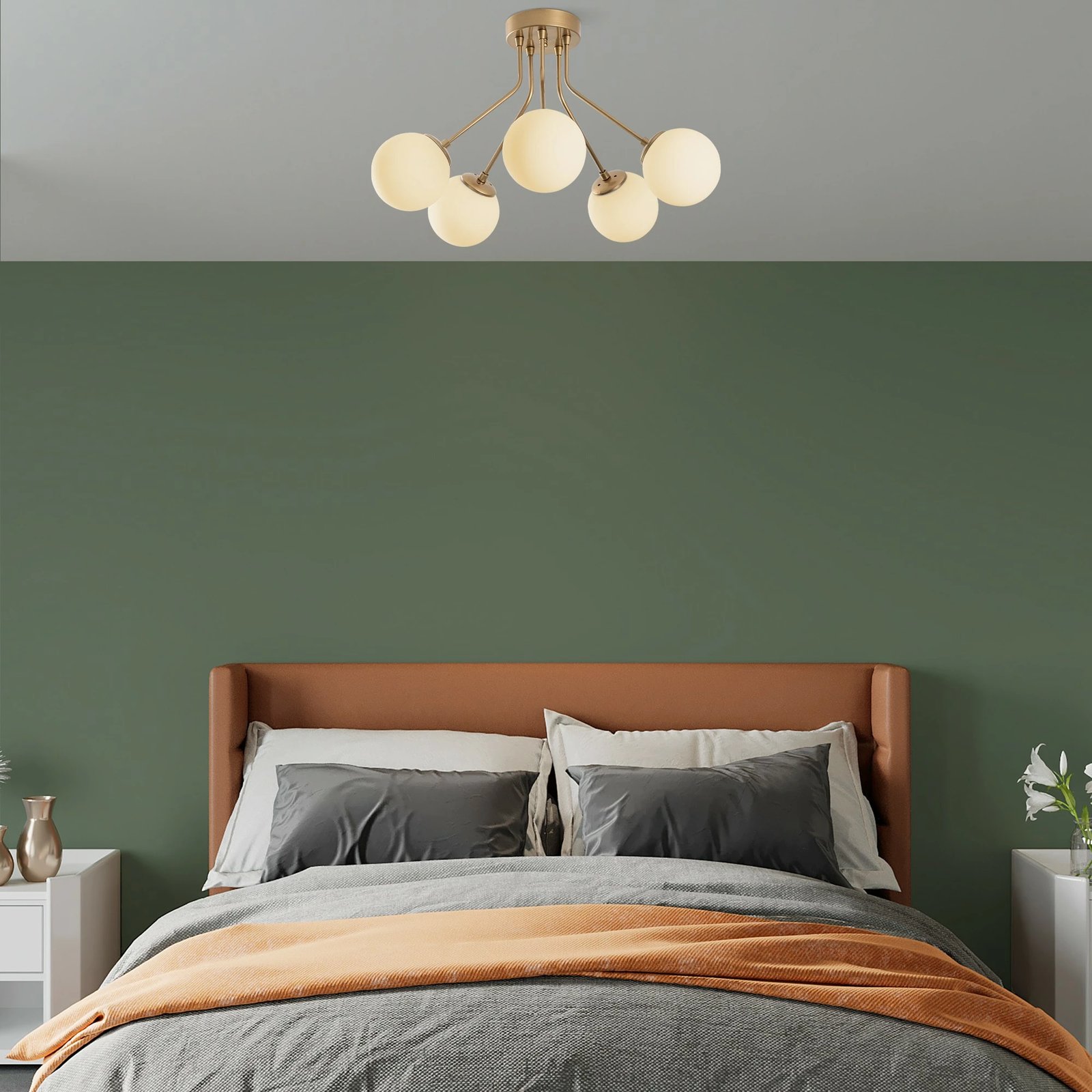 Llambë tavani Opviq, Orıon - 13961, ngjyrë ari, 62x40cm