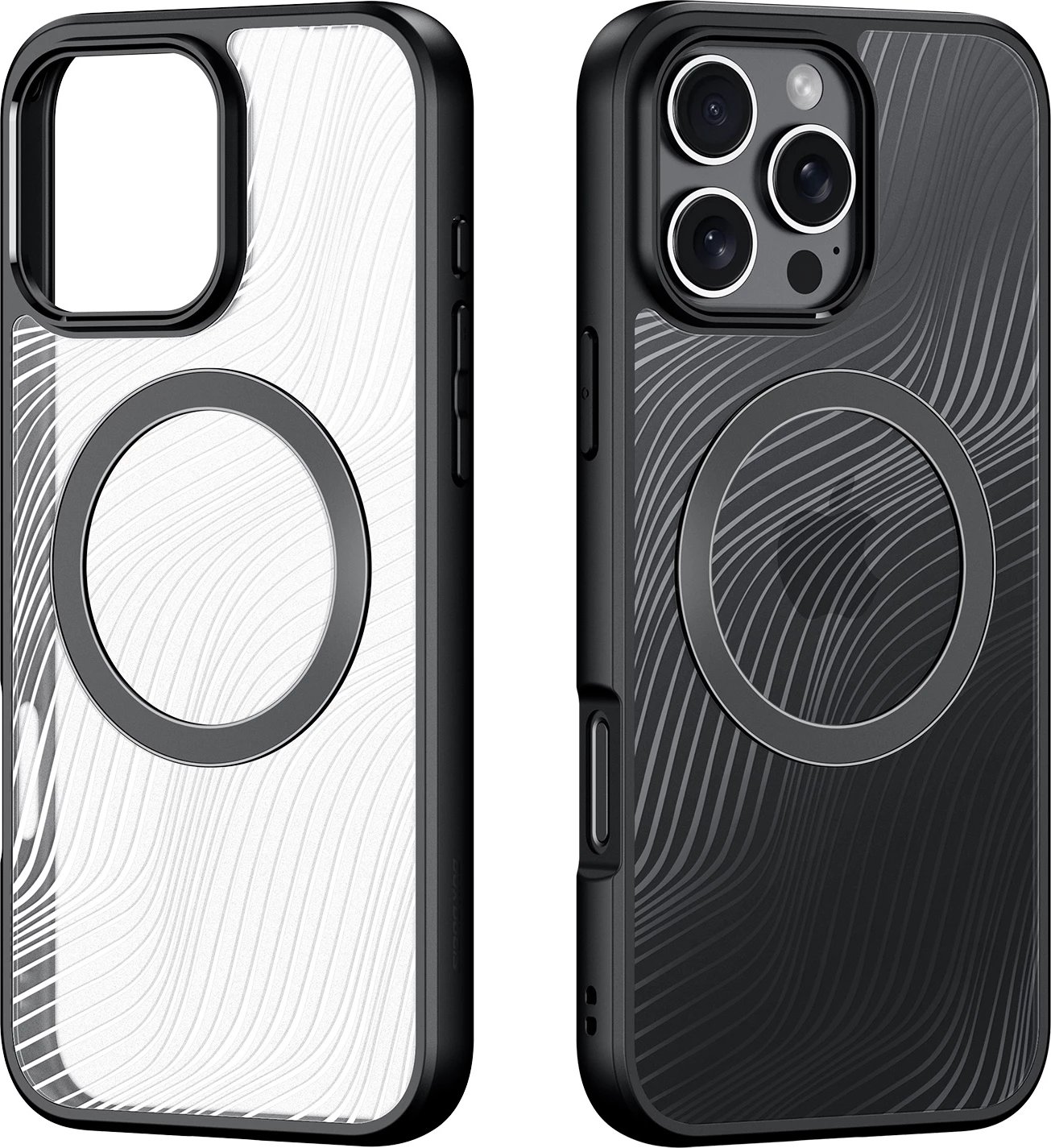 Mbështjellës Dux Ducis Aimo Mag për iPhone 16 Pro Max, MagSafe, i zi Mbështjellës Dux Ducis Aimo Mag për iPhone 16 Pro Max, MagSafe, i zi