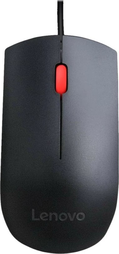 Maus Lenovo Essential - USB, e zezë