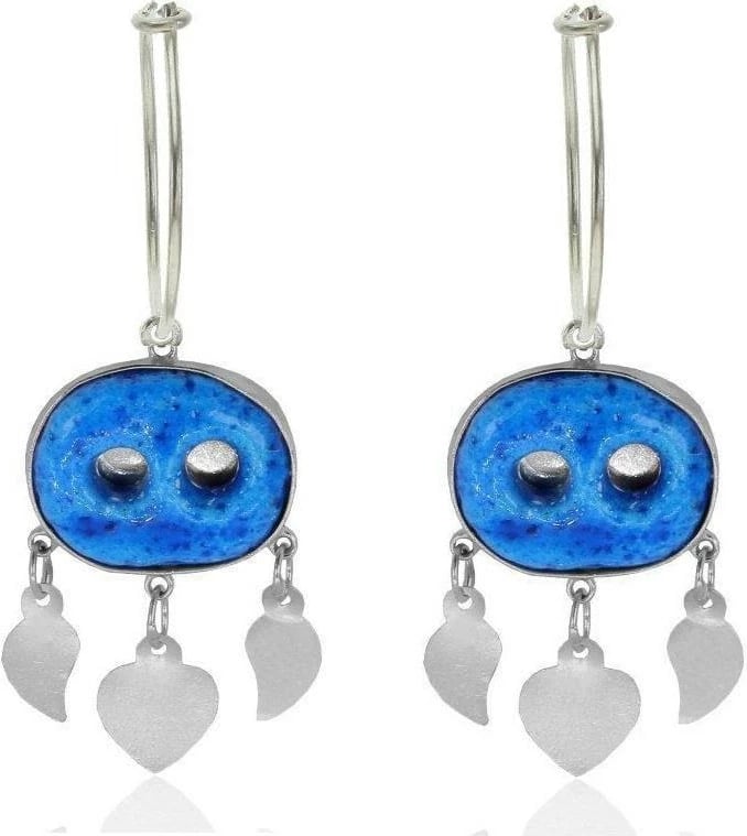 Vathë argjendi Jumeon, ngjyrë argjendi dhe kaltër, 9675ROD