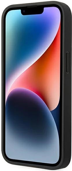 Mbështjellës BMW BMHCP14M22PTDK për iPhone 14 Plus 6.7", lëkurë, e zezë