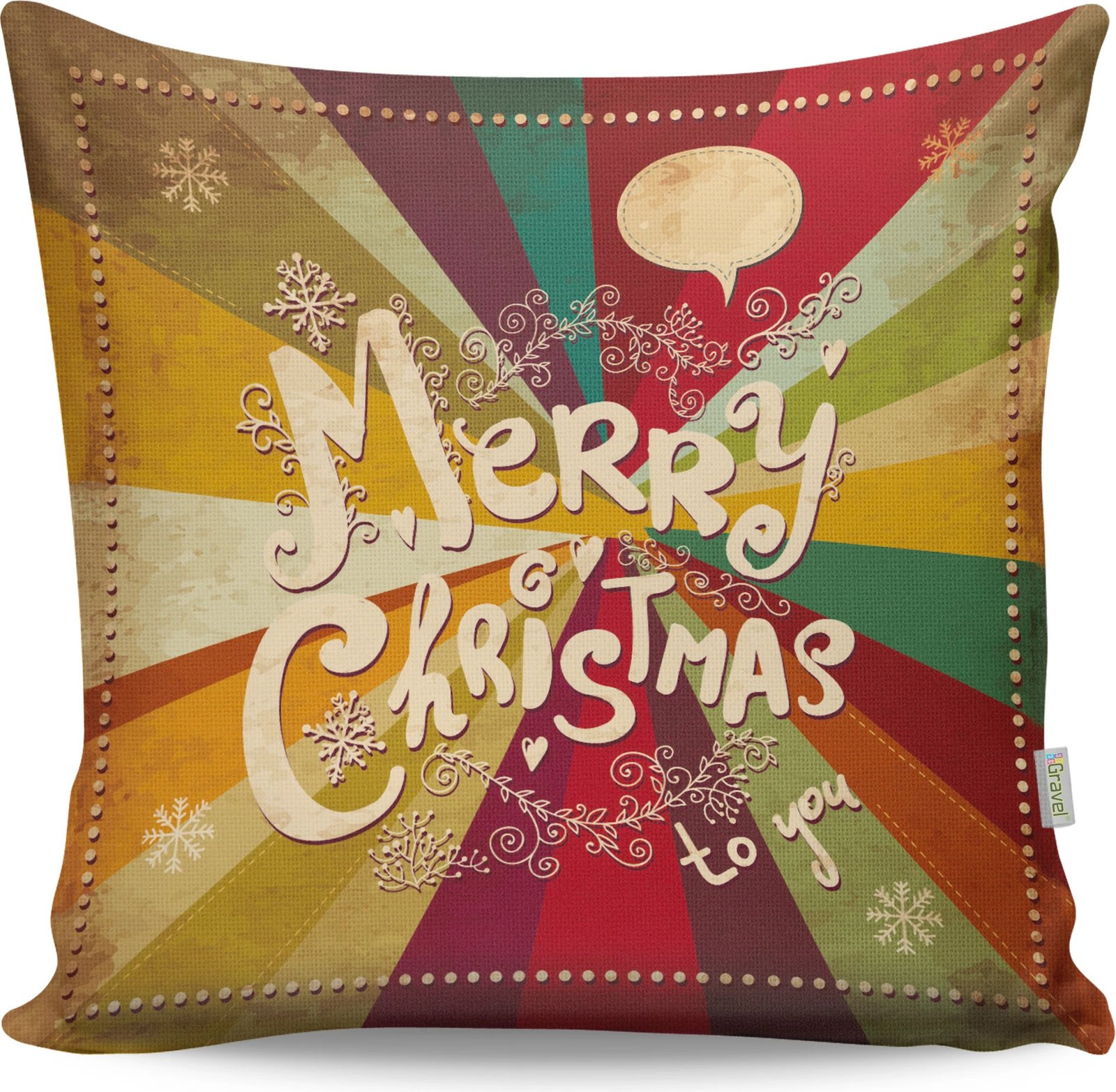 Jastëk dekorativ multingjyrësh, Evila Originals, A12943, 43x43cm