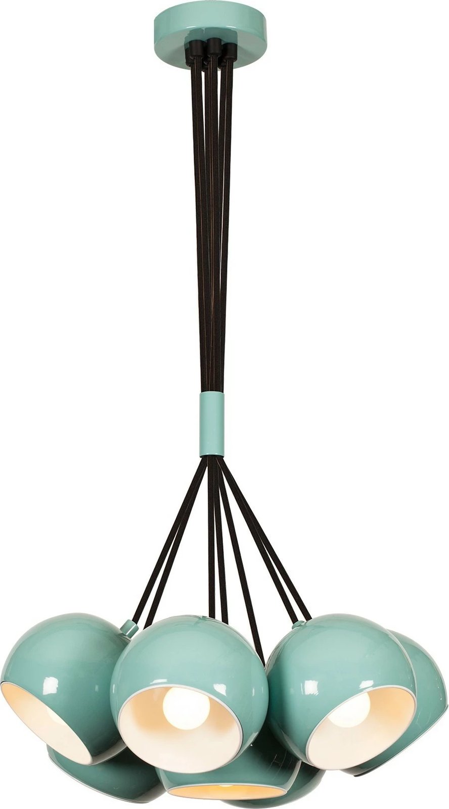 Llambë tavani Opviq, Sivani, ngjyrë turquoise dhe e bardhë, MR-629