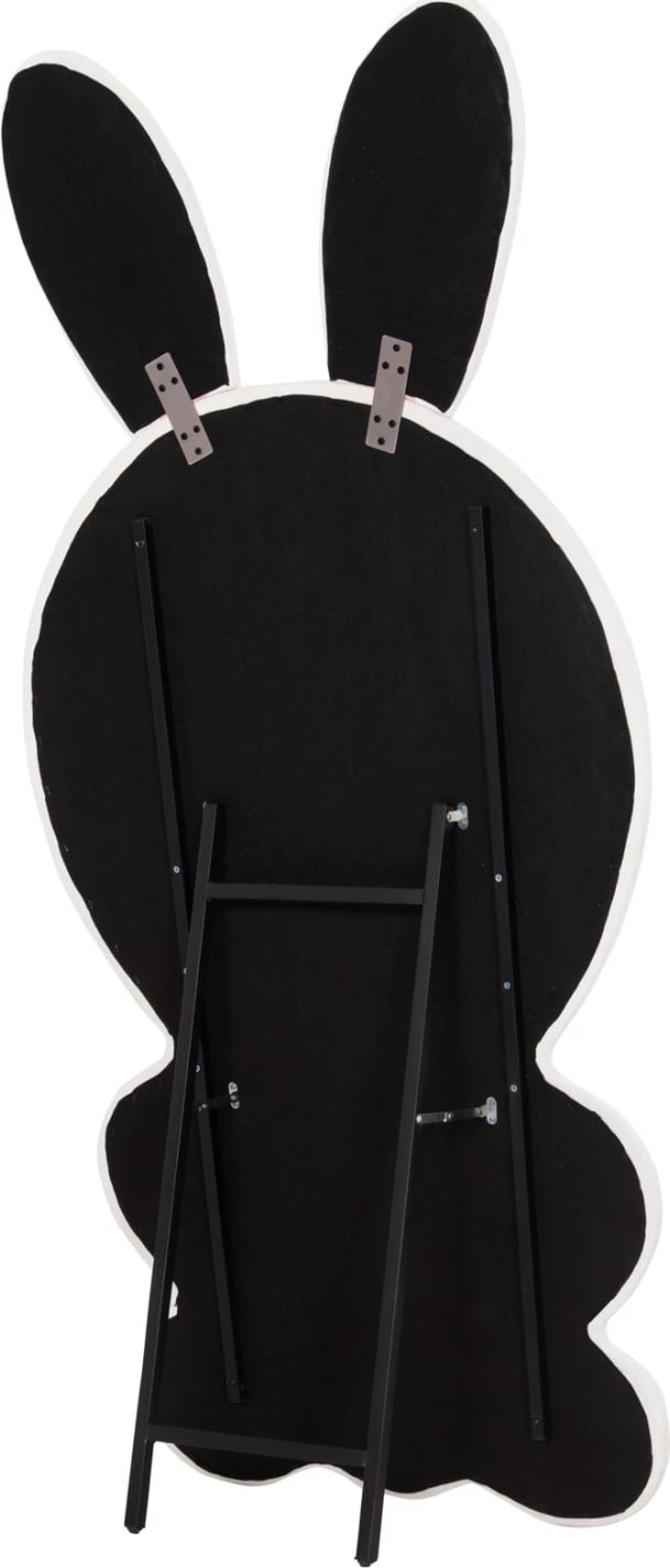 Pasqyrë për fëmijë në formë lepuri, MDF, ngjyrë rozë dhe bardhë, FH4489.01, 80x162 cm.