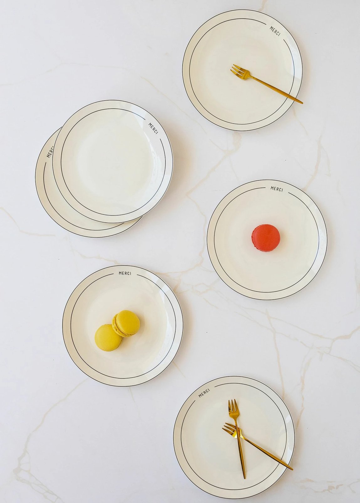 Set pjatash ëmbëlsirash (6 copë), Hermia, DNR0075