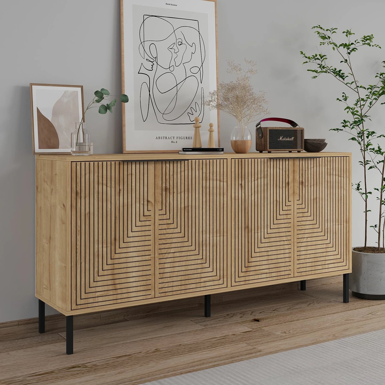 Konsol Sapphire Oak, Skye Decor, Lurea