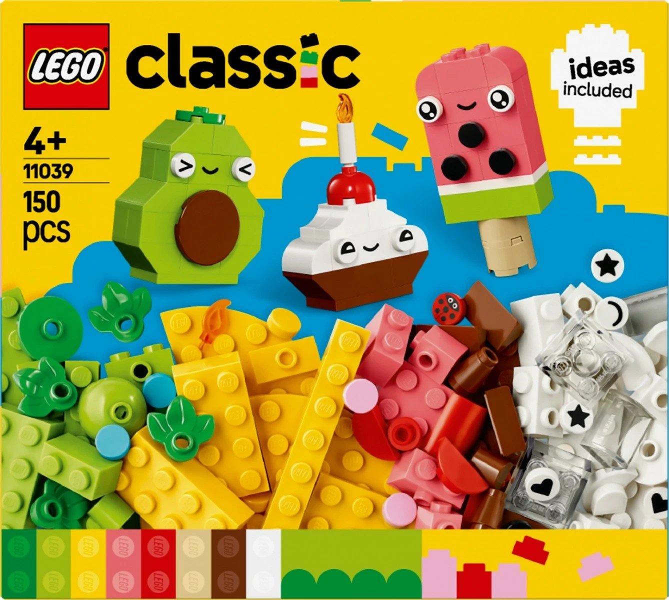Set lodrash LEGO Classic Creative Treats 11039, 150 pjesë, shumëngjyrëshe