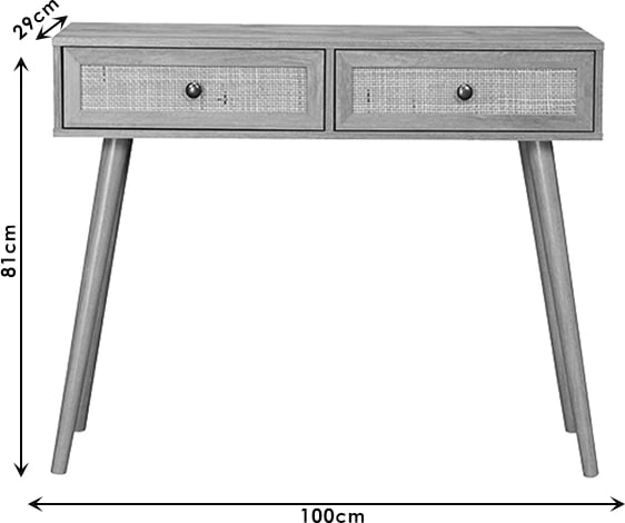 Konsolë Oslo, ngjyrë sonoma, 100x29x81cm