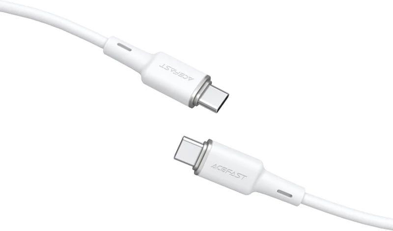 Kabllo Acefast C2-03-C-C USB-C në USB-C, 1.2m, 60W, e bardhë