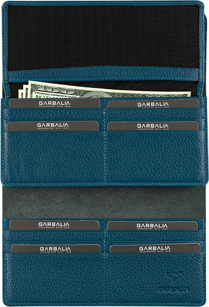 Portofol për gra, Zoozie Bags, Paris, ngjyrë blu petrol