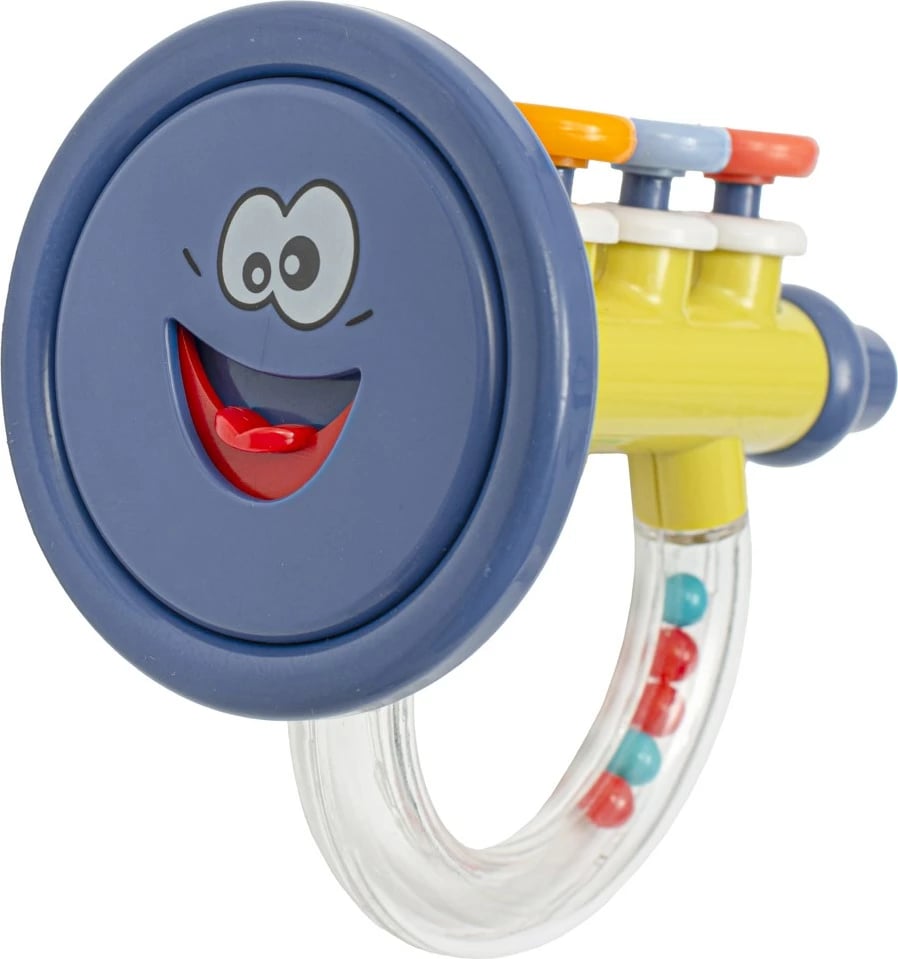 Lodër zhurmuese për bebe (rattle), Baby Mix, Baby Rattle Tube, plastikë, 21x14 cm, blu