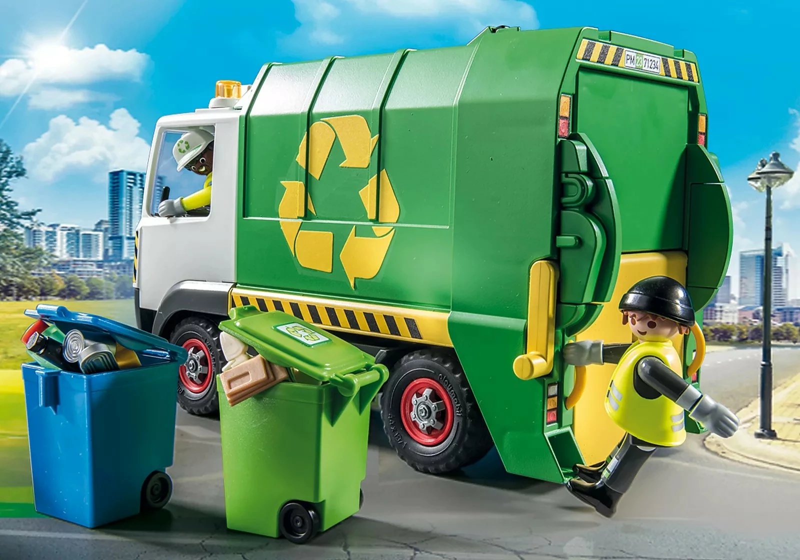 Set lodrash Playmobil City Action Recycling Truck 71234, 61 pjesë