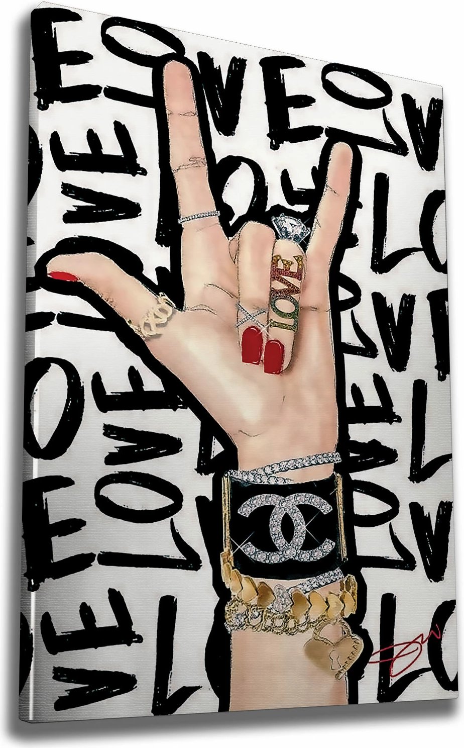 Pikturë dekorative në kanavacë Wallity, WY204, shumëngjyrëshe, 70x100cm