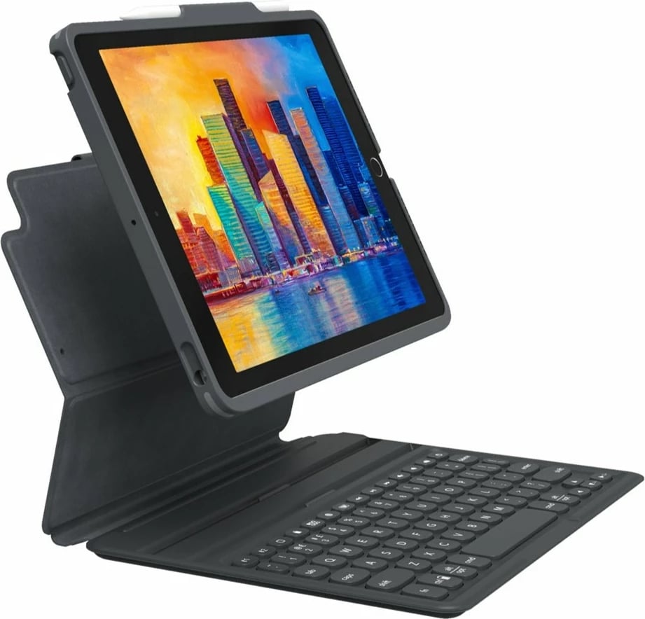 Tastierë universale Bluetooth ZAGG Pro Keys, QWERTY, Anglisht, Gri, me mbështjellës