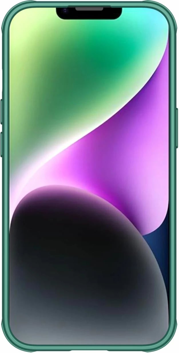 Mbështjellës Nillkin CamShield Pro për iPhone 14 Plus, me kapak kamere, Gjelbër
