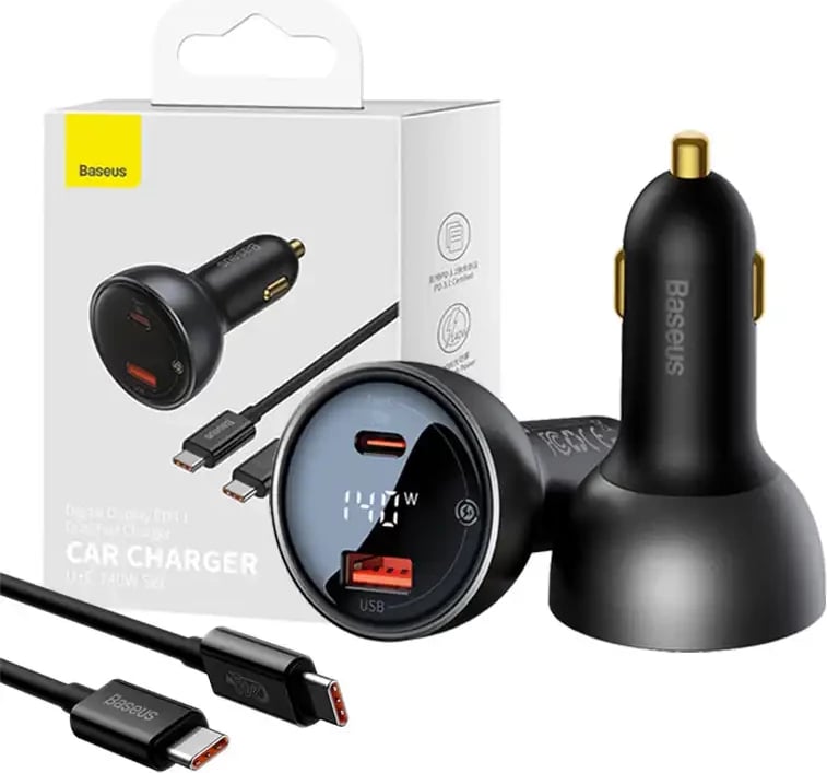 Karikues veture Baseus Superme Display CGZX070001, 140W, USB-A/USB-C, i zi