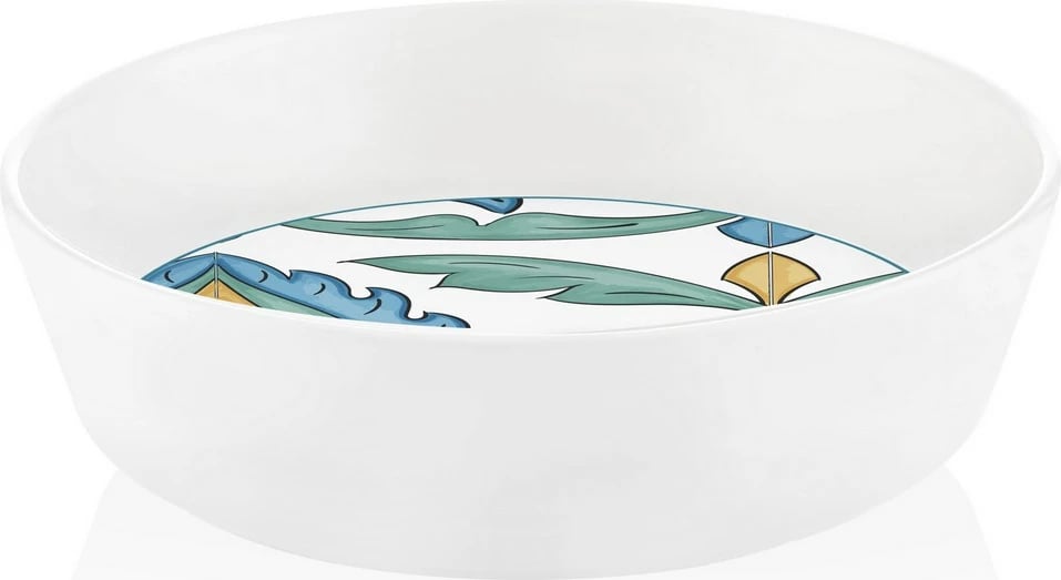 Enë sallate Hermia, e bardhë, blu, gjelbër, verdhë, LMN009