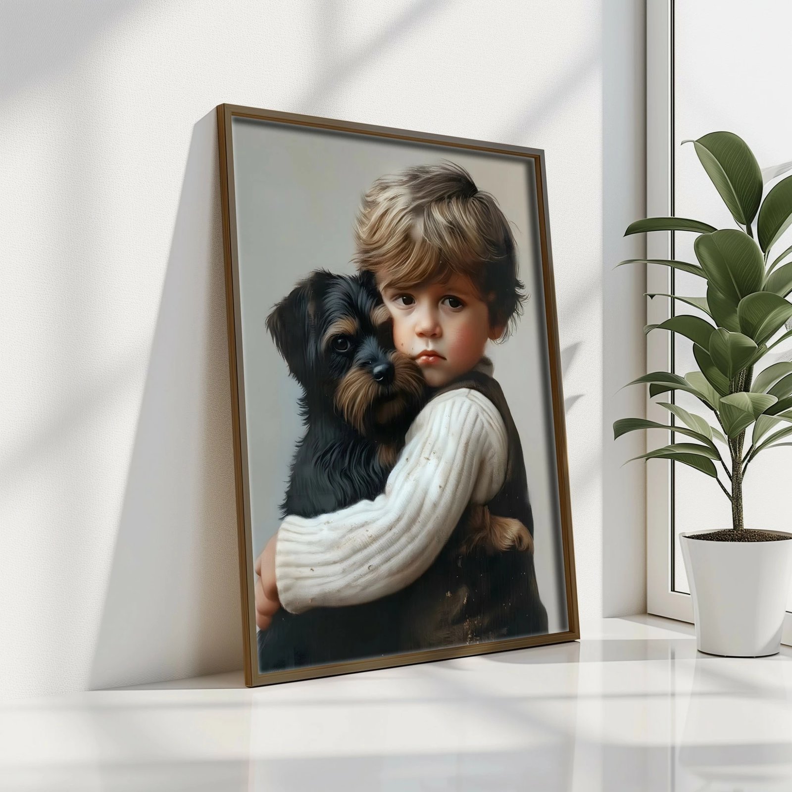 Pikturë dekorative me kornizë MDF, Wallity, GE227-L