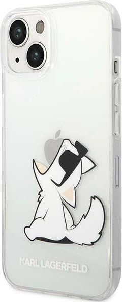 Mbështjellës Karl Lagerfeld Choupette Fun për iPhone 14 Plus, Transparent