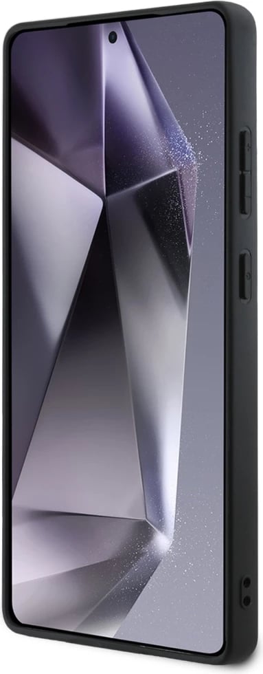 Mbështjellës BMW Leather Half Textured MagSafe për Samsung Galaxy S25 Ultra, i zi