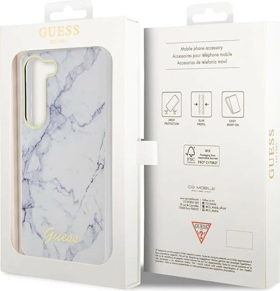 Mbështjellës Guess GUHCS23SPCUMAH për Samsung Galaxy S23 S911, hardcase, i bardhë Mbështjellës Guess GUHCS23SPCUMAH për Samsung Galaxy S23 S911, hardcase, i bardhë