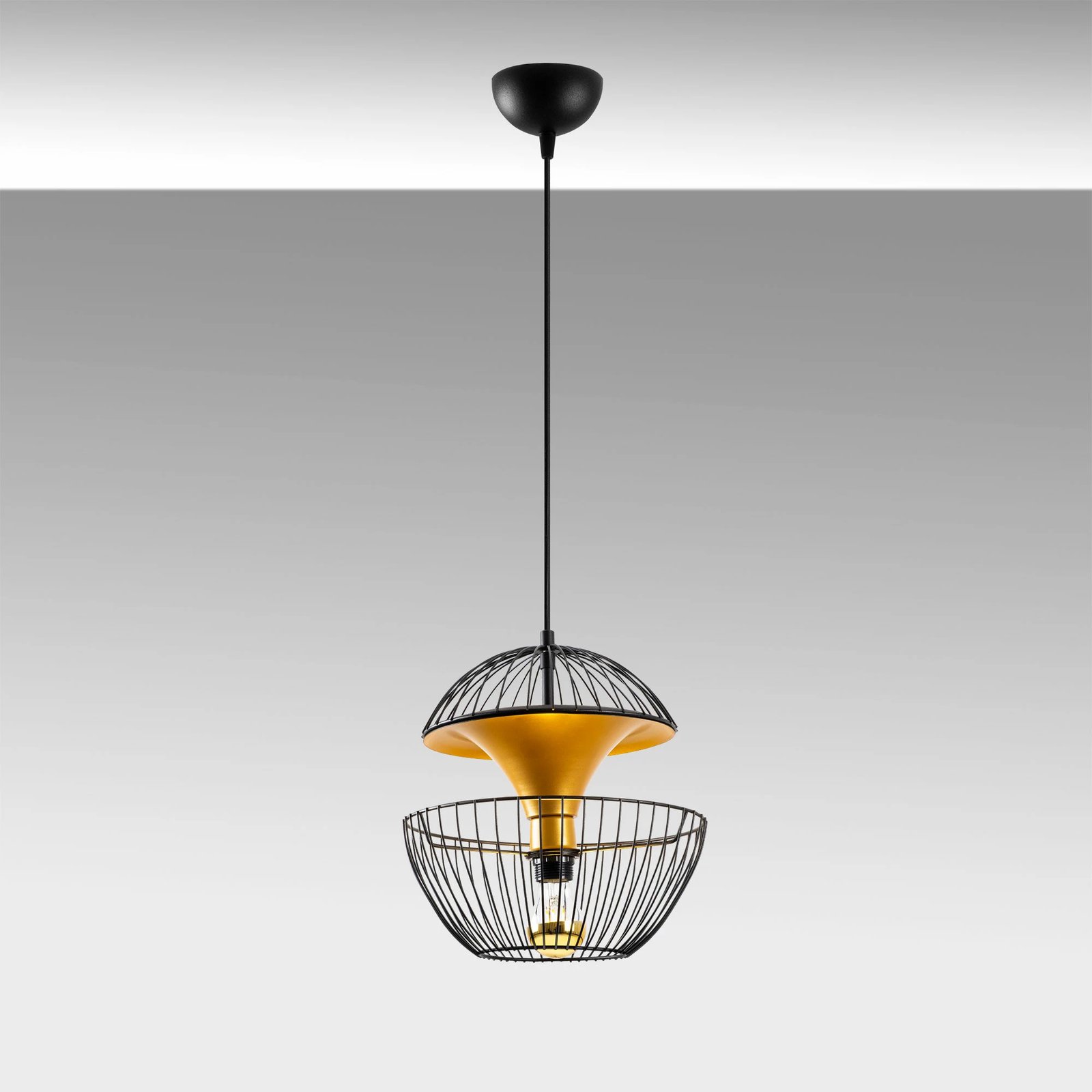 Llambë tavani Opviq, Telmander - 11440, e zezë dhe e artë Llambë tavani Opviq, Telmander - 11440, e zezë dhe e artë