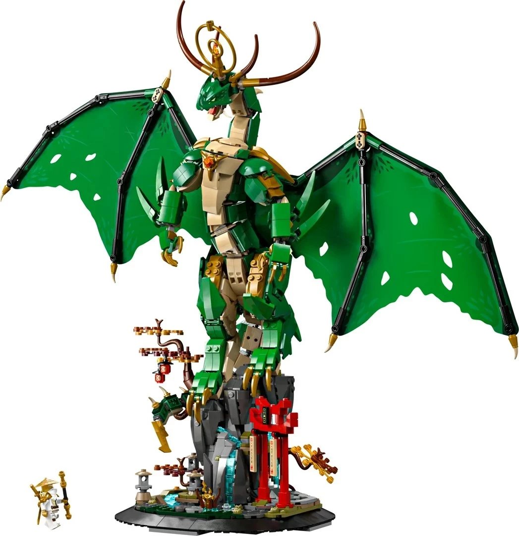 Set LEGO NINJAGO The Dragon Guardian 71847, me minifigurë, i gjelbër