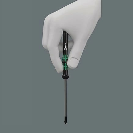 Set kaçavidash precize Wera Kompakt Micro 11 Electronics 1, 10 bita, dorëzë magnetike, zi/gjelbër