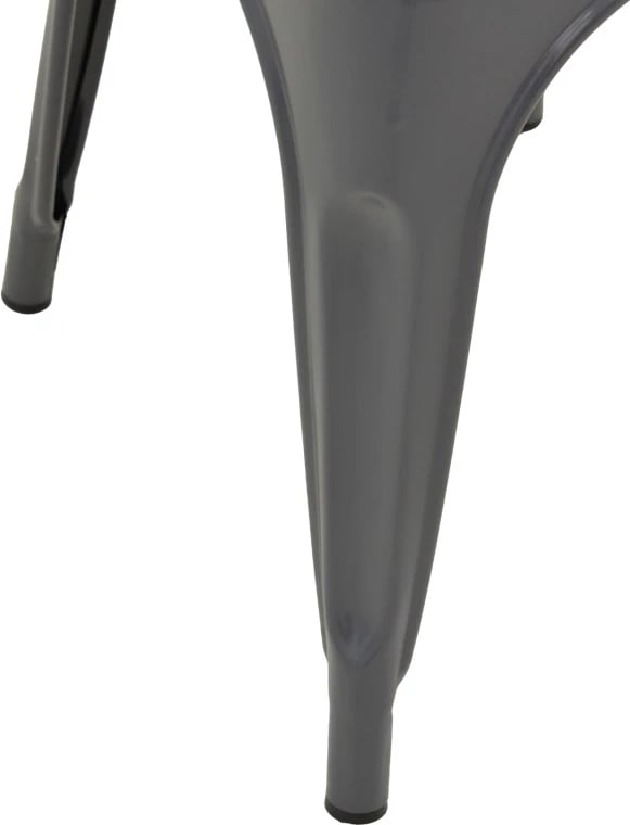 Karrige Utopia metalike, ngjyrë antraciti, 44x44x85cm