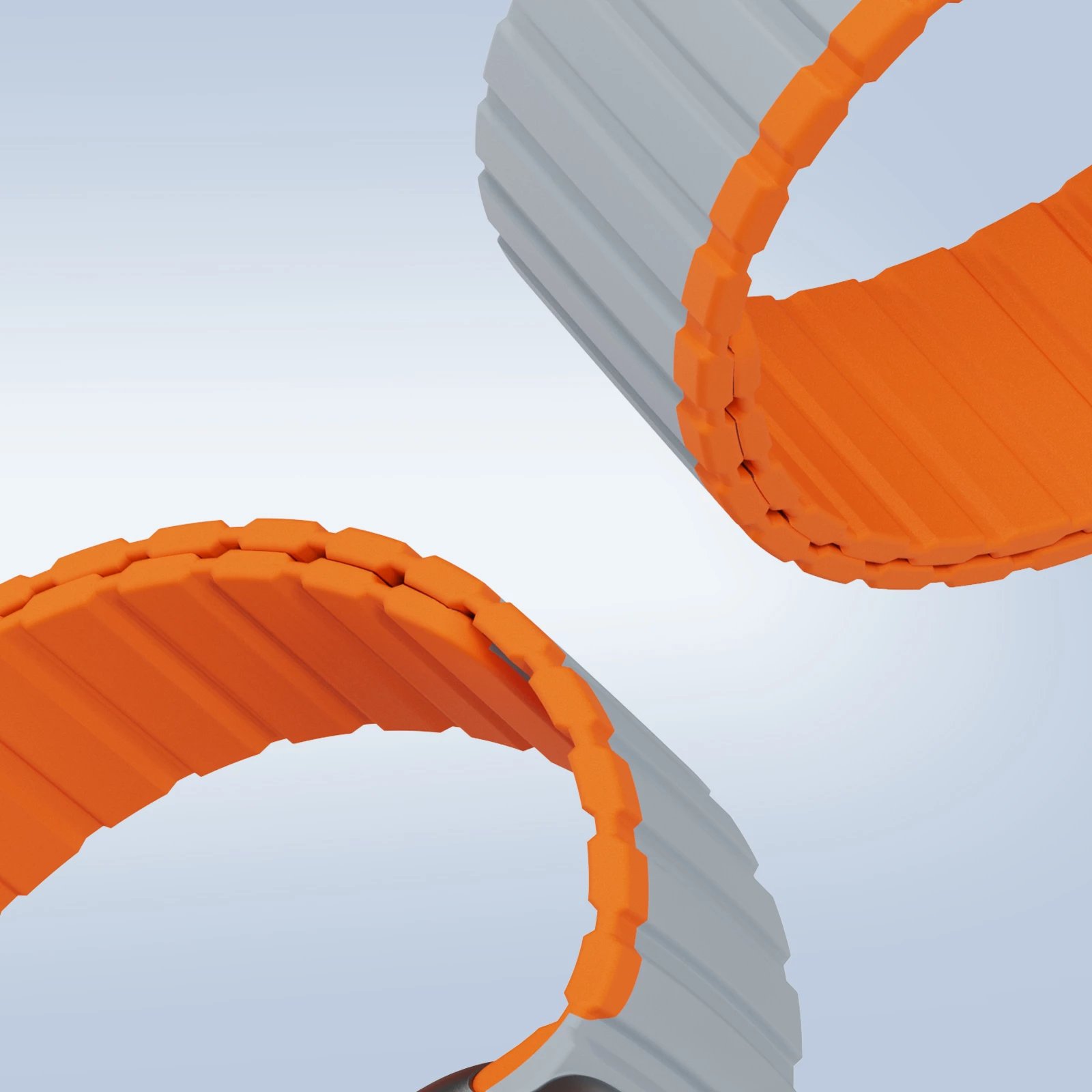 Rrip magnetik për Apple Watch Dux Ducis LD Version, 41/40/38mm, gri-portokalli