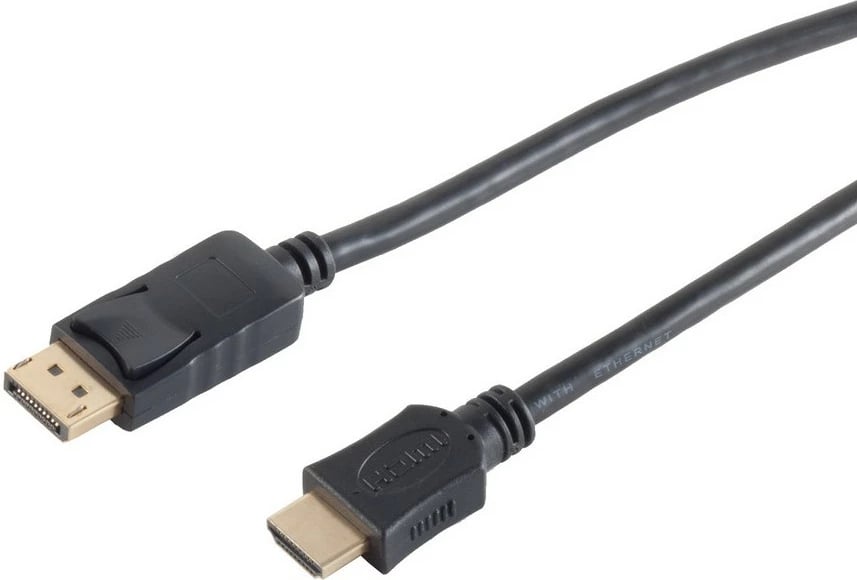Kabëll adapter DisplayPort 1.2 në HDMI 3m, 4K, i zi